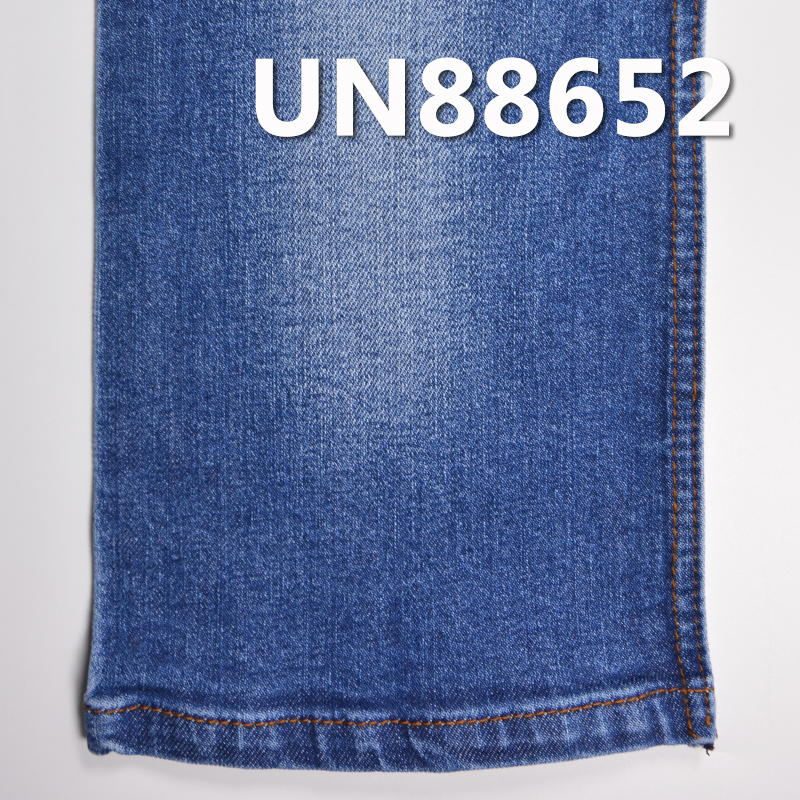 Cotton Stretch Denim Fabric | 11.8 oz Slub Denim Fabric | 3/1 "Z" Twill | For Jeans Denim Skirts Denim Jackets（blue 52/54" black 59/60"）