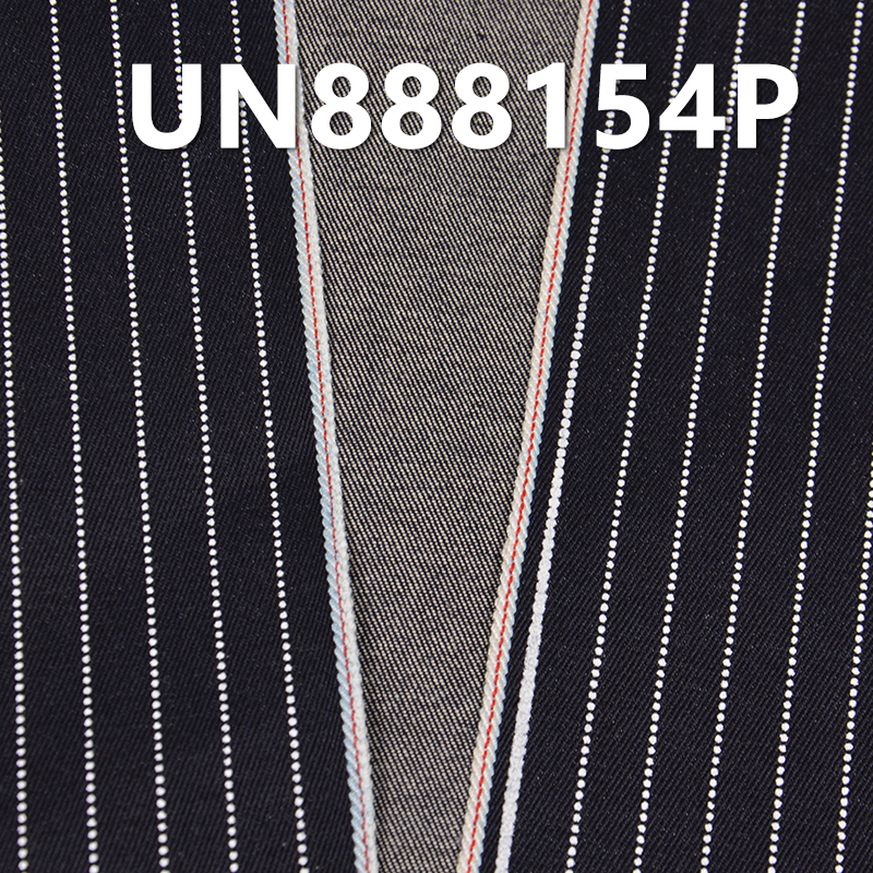 100% Cotton Stripe Print Selvedge Denim Twill 32" 9.2oz UN888154P