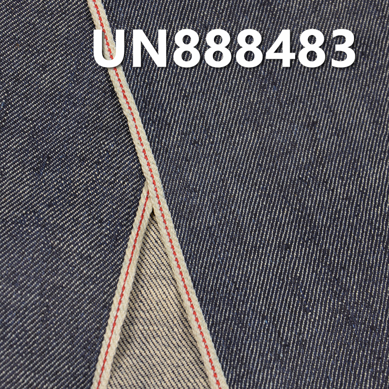 Cotton-Linen Selvedge Denim | 10.5oz Slub Cotton 3/1 "Z" Twill Denim | Raw Denim | Jeans, Skirts, Shirts Fabric