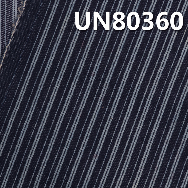 Stretch Striped Denim Fabric | 9.1 oz Poly Cotton Denim Fabric | For Denim Skirts Casual Denim Shirts