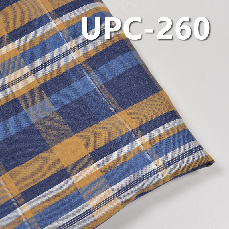 100% Cotton Yarn-Dyed Check Fabric | 4.4 oz Indigo Yarn-Dyed Fabric | For Skirts Shirts