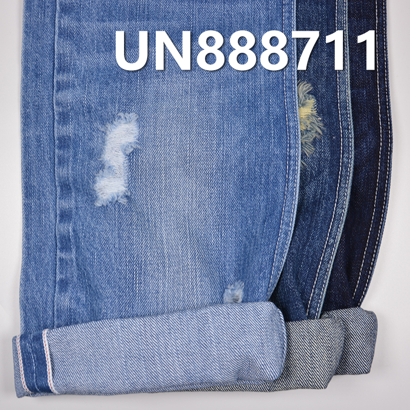 100% Cotton Selvedge Denim Fabric | 13oz Slub Twill Denim | Fabric for Autumn/Winter Jeans, Denim Jackets