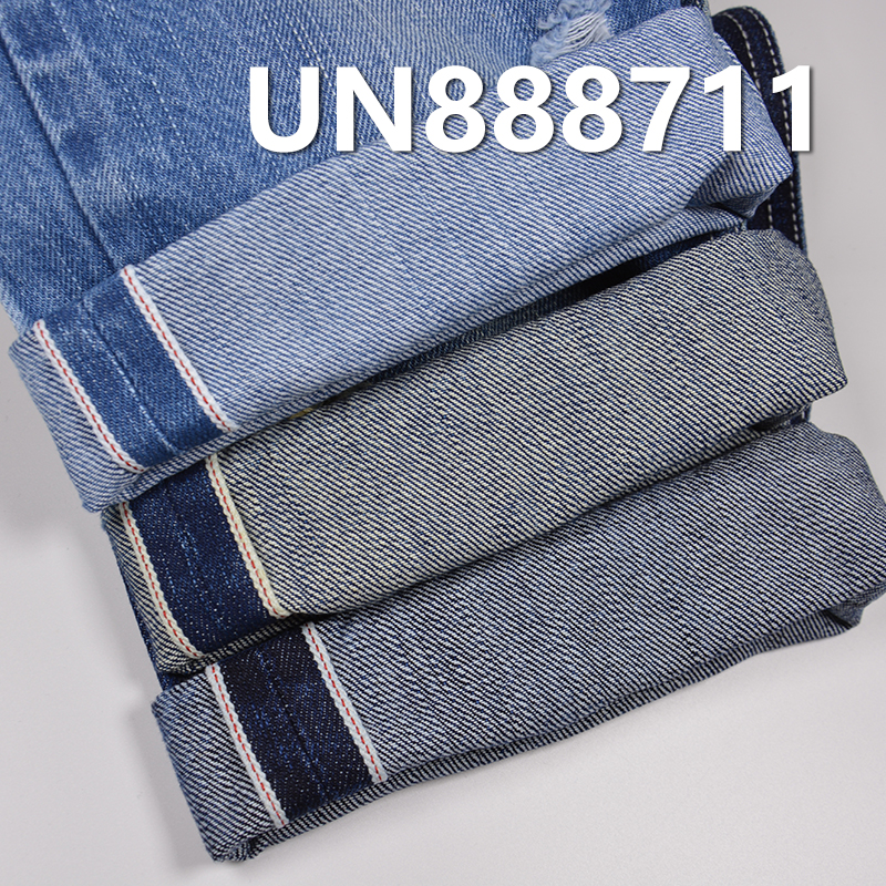 100% Cotton Selvedge Denim Fabric | 13oz Slub Twill Denim | Fabric for Autumn/Winter Jeans, Denim Jackets