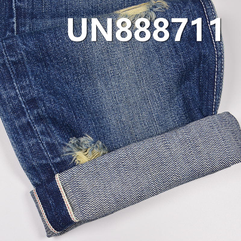 100% Cotton Selvedge Denim Fabric | 13oz Slub Twill Denim | Fabric for Autumn/Winter Jeans, Denim Jackets
