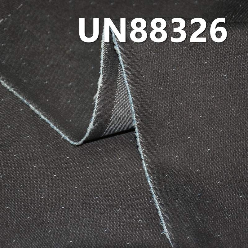 Jacquard Denim Fabric | 9.7 oz Cotton-Polyester Stretch Twill Fabric | Star Dot Jacquard | Denim Pants, Skirts, Shirts Material