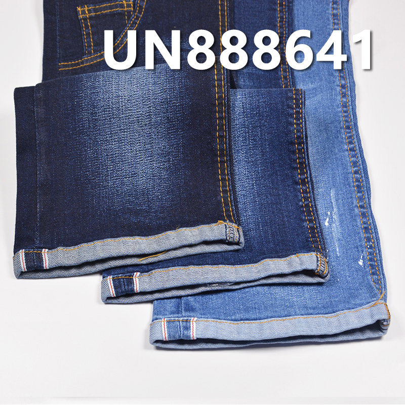 Selvedge Denim | 10oz Cotton Stretch Slub Twill Denim | Fabric for Jeans, Denim Skirts & Denim Jackets/Outerwear