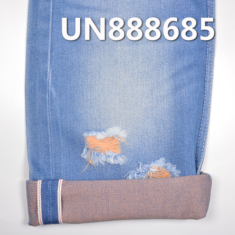 100% Cotton Yarn-Dyed Selvedge Denim Fabric | 12 oz 3/1 "Z" Twill Denim Fabric | For Jeans Denim Jackets Outerwear