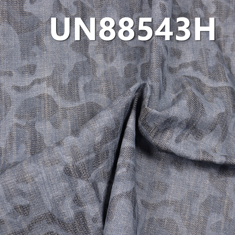 100% Cotton Denim | 6.4oz Slub Cotton Twill 3D Floral Jacquard 3/1 “Z” Twill Fabric for Jeans, Skirts, Shirts