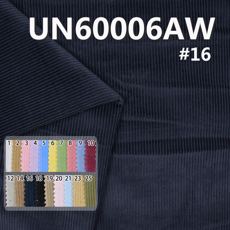 100% Cotton Dyed  Washing Corduroy 8W 4H 57/58" 293g/m2 UN60006AW