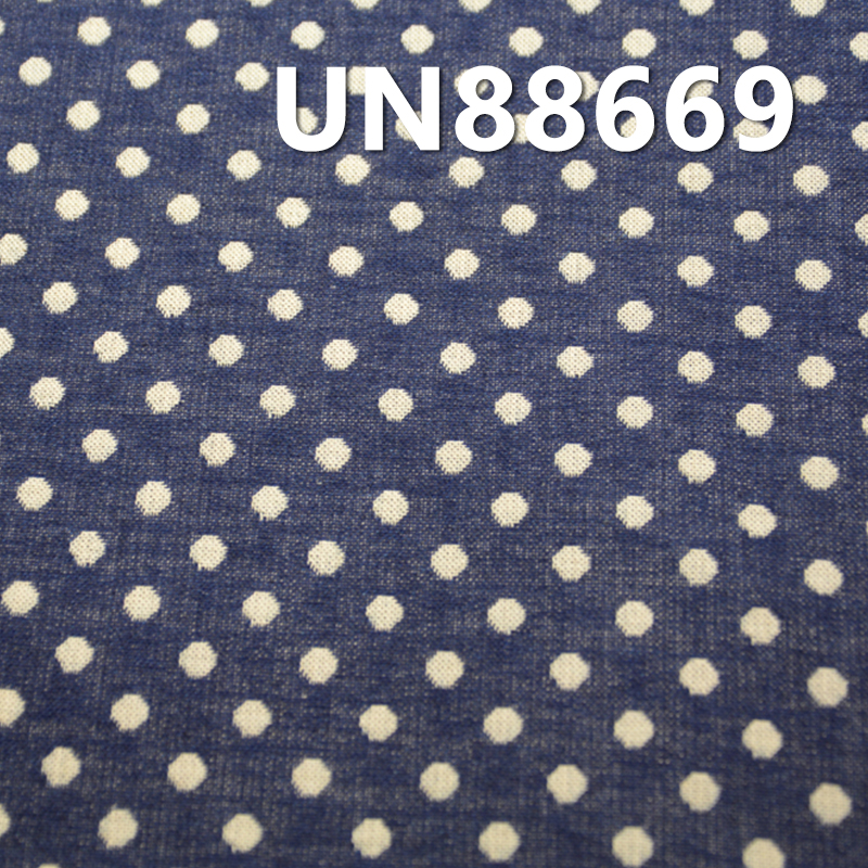 100% Cotton Double-derk Dobby Denim With Dot 57/58"  5.8oz UN88669