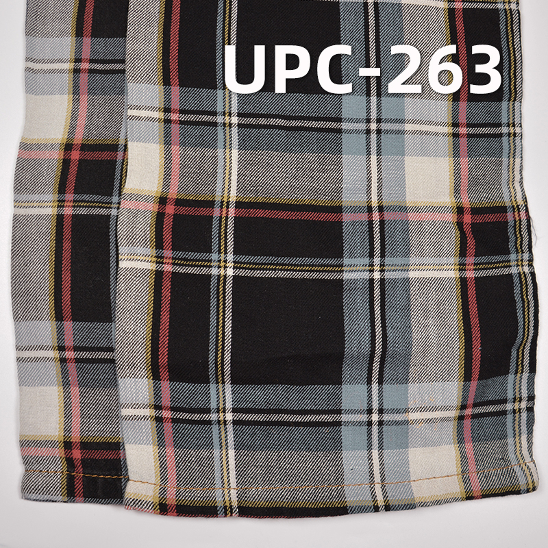 100% Cotton Yarn-Dyed Check Fabric 4.7 oz | For Academic Style Skirts Shirts