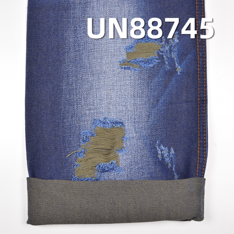 100% Cotton Blue Warp Green Weft Denim|7.8oz Twill Denim Fabric | Fabric for Denim Skirts, Casual Denim Tops