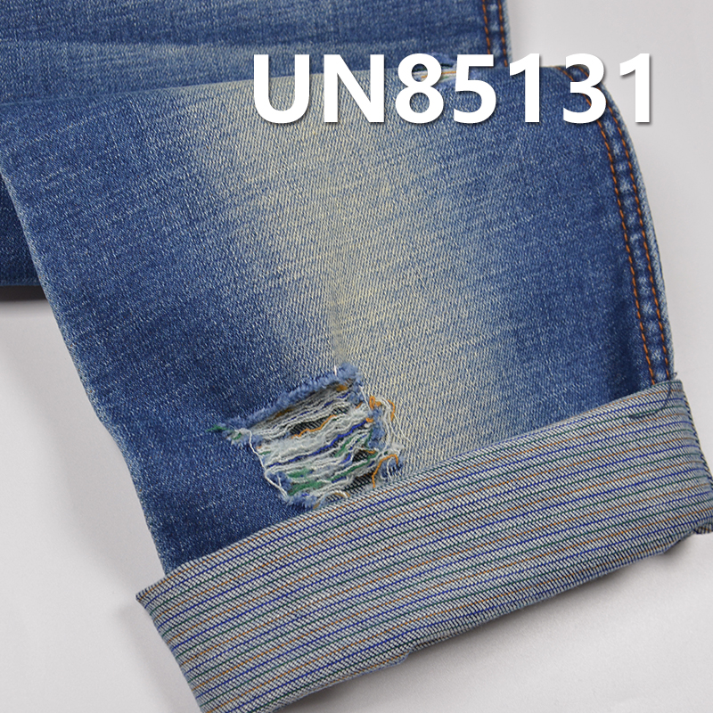 Blue Face/Colored Weft Denim | 10oz High Stretch 3/1"z" Twill Denim | Fabric for Jeans, Denim Skirts & Denim Tops