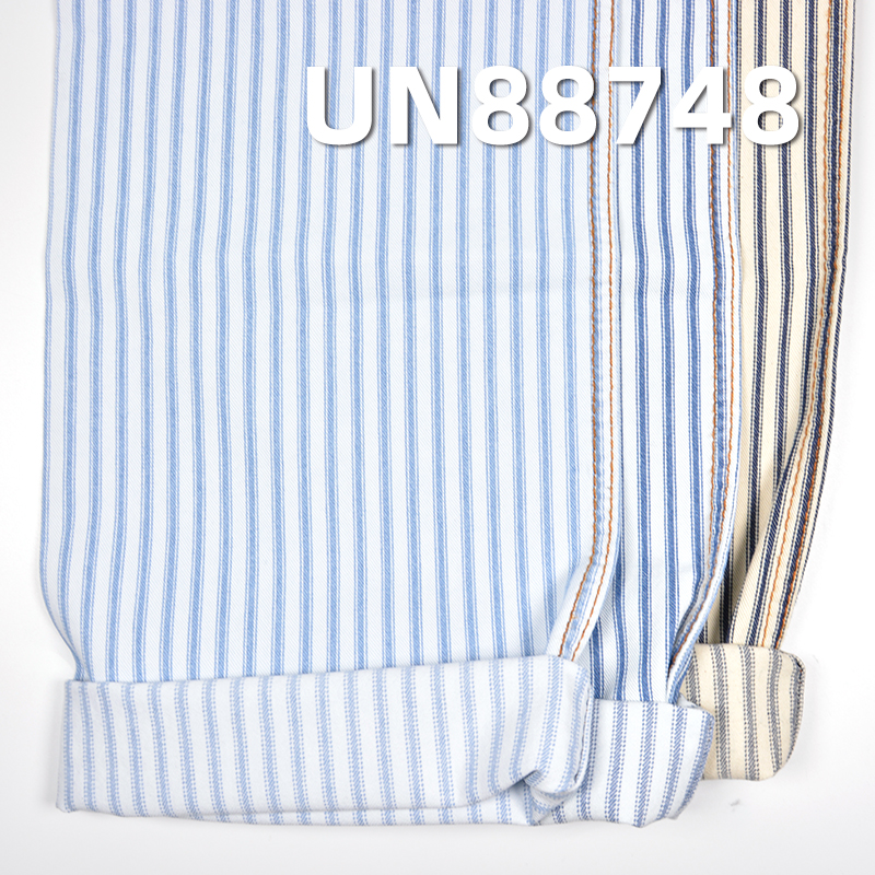 100% Cotton Strip Denim Twill  57/58" 7oz UN88748