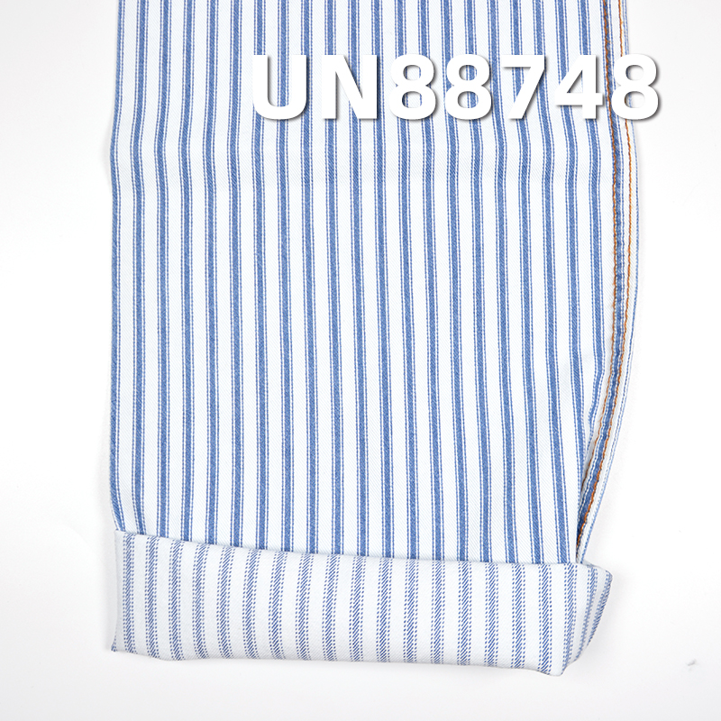 100% Cotton Strip Denim Twill  57/58" 7oz UN88748