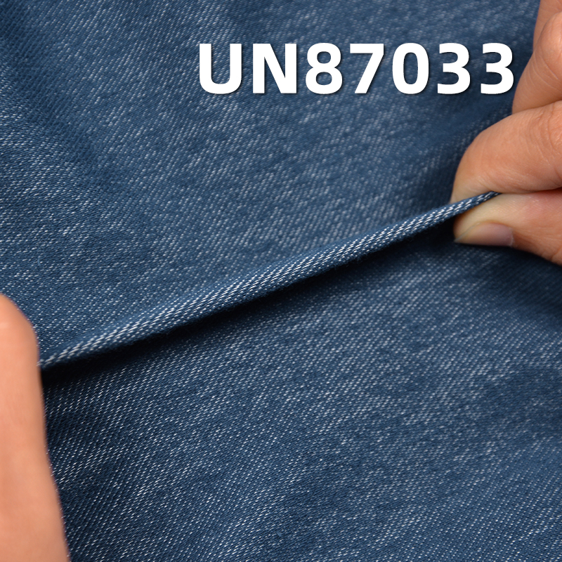 Indigo Knitted Denim Fabric | 8.6 oz Cotton-Polyester Stretch Fabric | Fabric for Pants and Casual Tops