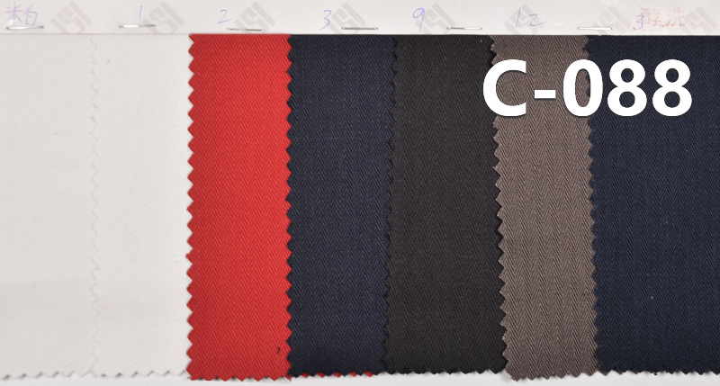 100% Cotton Dyed Fabric | 288g/m² Herringbone Twill Dyed Fabric | Fabric for Trousers, Skirts & Casual Jackets