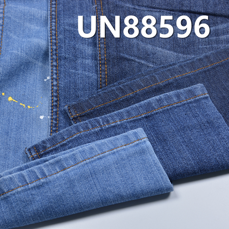 Stretch Denim Fabric | 9oz Cotton-Poly Core-Spun Slub Denim | Twill Denim | For Denim Skirts & Denim Shirts