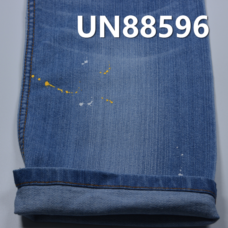 Stretch Denim Fabric | 9oz Cotton-Poly Core-Spun Slub Denim | Twill Denim | For Denim Skirts & Denim Shirts