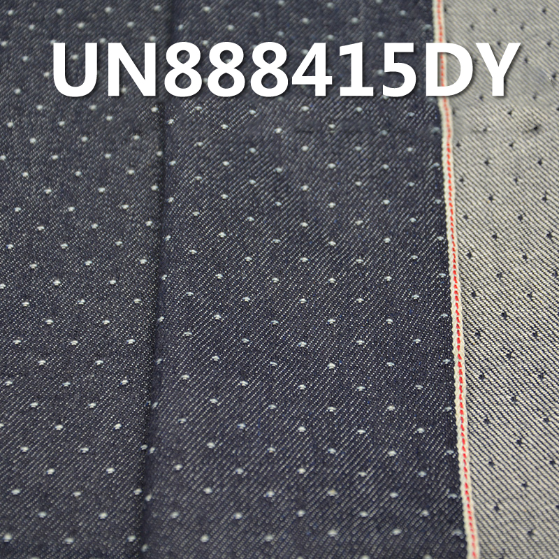 Jacquard Denim Fabric | 11oz 100% Cotton Denim | Star Pattern Jacquard Blue Denim | Skirt, Pants, Jacket Fabric