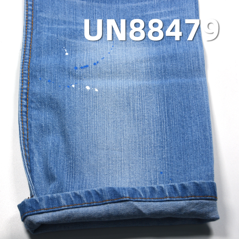 Stretch Denim Fabric | 10.3oz Cotton Stretch Slub Denim Twill  | For Jeans, Denim Skirts & Denim Jackets