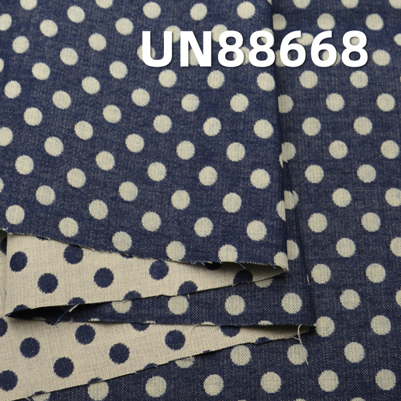 Jacquard Denim Fabric | 5.8oz 100% Cotton Double-Layer Polka Dot Jacquard Denim | Fabric for Jeans, Skirts,Shirts