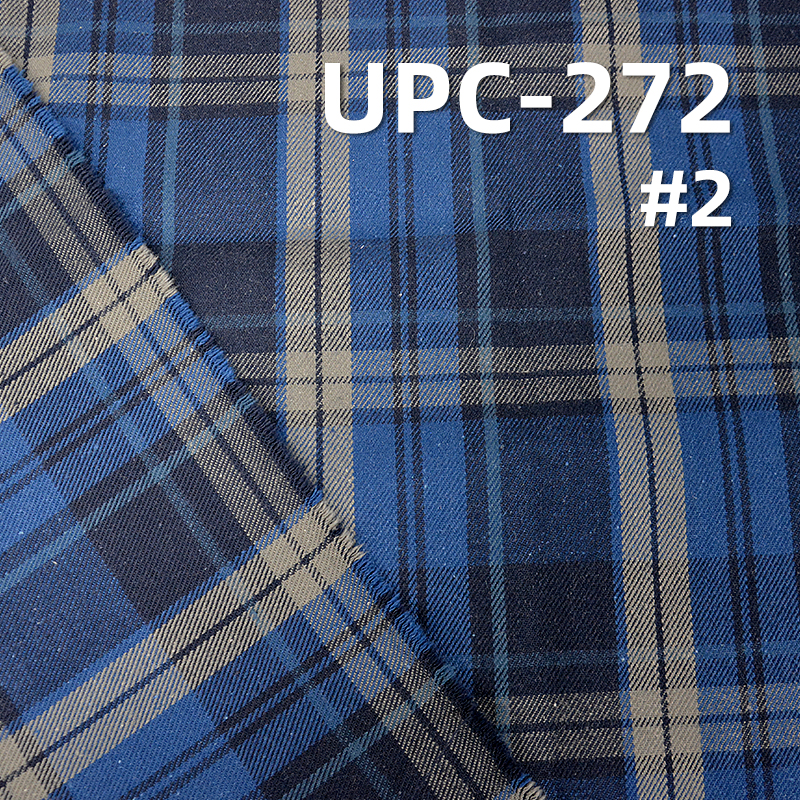 Combed Ring-Spun Cotton Fabric | 285g/m2 Heavyweight Yarn-Dyed Preppy Plaid | For Trousers, Skirts & Apparel