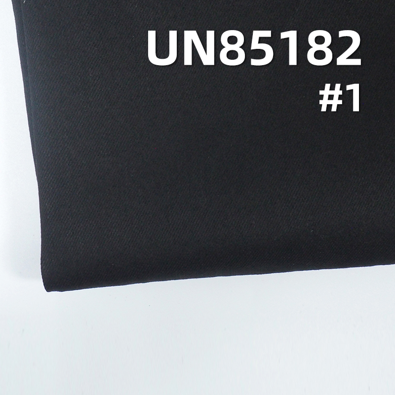 TR Cotton Stretch Denim | Black Face Black Base Four-Piece Right Slant Denim | 6.6oz Warp Slub Denim | Skirts,  Jackets Fabric