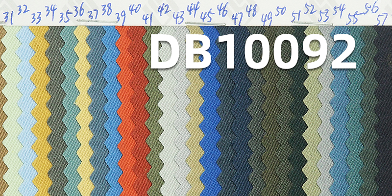 170g/m² Cavalry Twill Cool Silk Cotton Stretch Dyed Fabric | Water-Resistant and Anti-Static Material | Fabric for Outdoor Apparel, Windbreakers, Cotton Coats