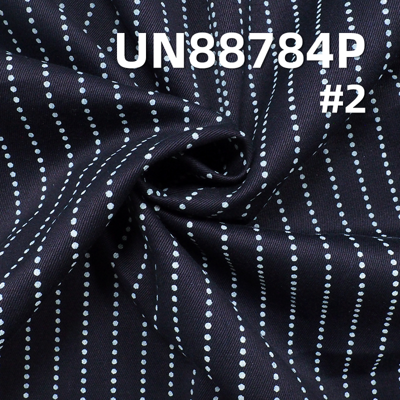 8.7 oz 100% Cotton Blue Face Blue Back Denim Fabric | "Z" Twill Denim | Discharge Printed | Denim for Skirts and Jackets