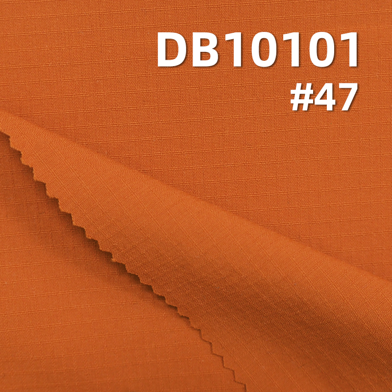 Nylon Double Line Check Four-Way Stretch | 140g/m² Water-Resistant Dyed Fabric | Outdoor Apparel, Casual Jackets, Stretch Pants Material