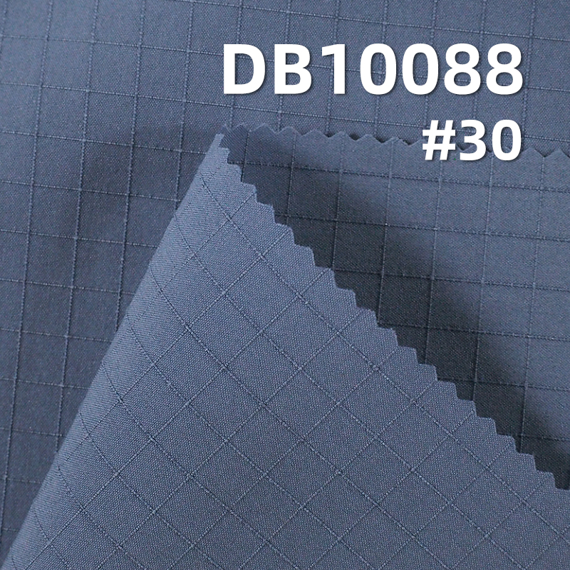T400 Stretch Checked Fabric | 110g/m² Five-Millimeter Cool Silk Cotton Dyed Material | Water-Resistant and Anti-Static | Fabric for Casual Wear and Shirt Jackets