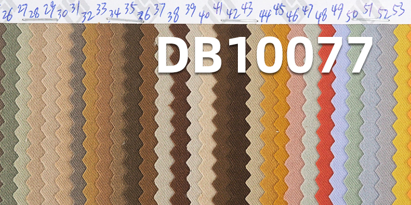 2/2 Double-Sided Twill Cool Silk Cotton Stretch Fabric | 190g/m² Dyed Material | Water-Resistant and Anti-Static | Fabric for Pants, Tops, Jackets