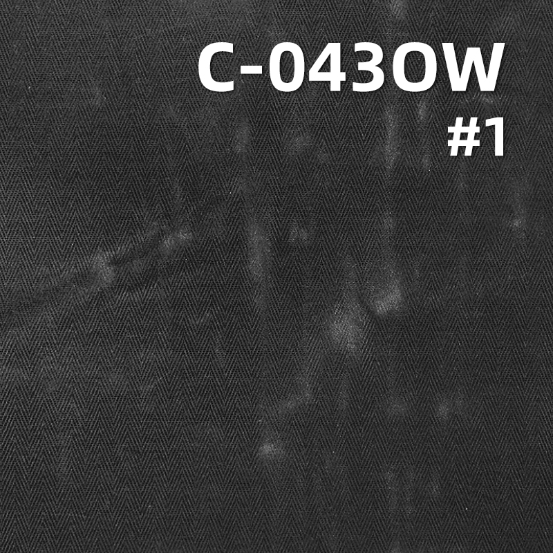 Waxed Cotton Dyed Fabric | 375g/m²   Double-Sided Four-Piece Large Herringbone Twill |bags, coats, outerwear fabrics