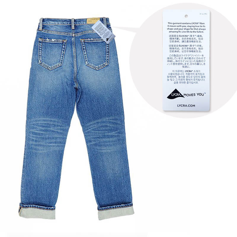 Lycra Cotton Stretch Denim | 12.5 oz  Warp Slub Stretch Denim | Jeans denim skirt denim jacket fabric with tag