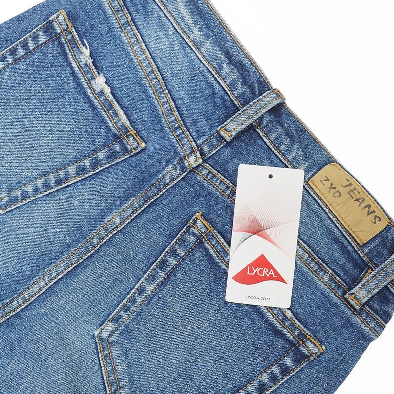 Lycra Cotton Stretch Denim | 12.5 oz  Warp Slub Stretch Denim | Jeans denim skirt denim jacket fabric with tag