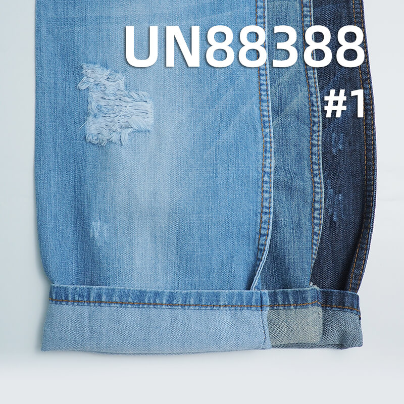 100% Cotton 3/1 Broken Twill Denim | 8 oz Slub Cotton | Lightweight Non-Stretch Wide Denim | Jeans, Skirts, Jackets Fabric