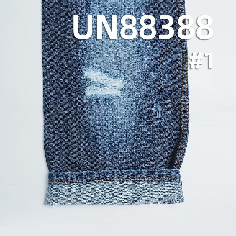 100% Cotton 3/1 Broken Twill Denim | 8 oz Slub Cotton | Lightweight Non-Stretch Wide Denim | Jeans, Skirts, Jackets Fabric