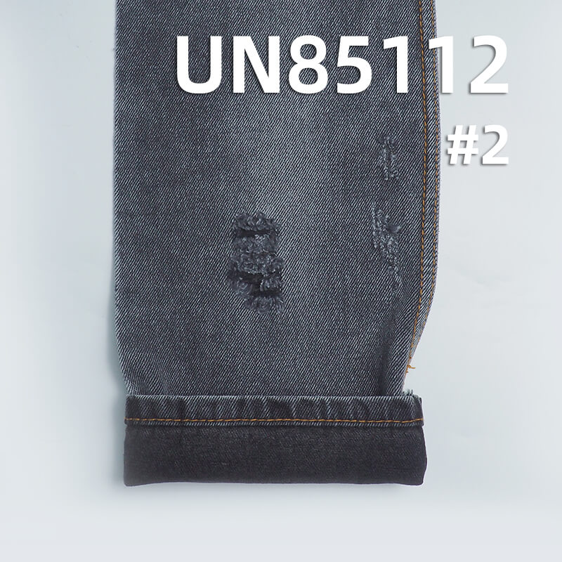 13oz Cotton-Viscose Black Warp and Weft Denim Fabric | 3/1 "Z" Twill Denim | Jeans and Denim Jacket Fabric