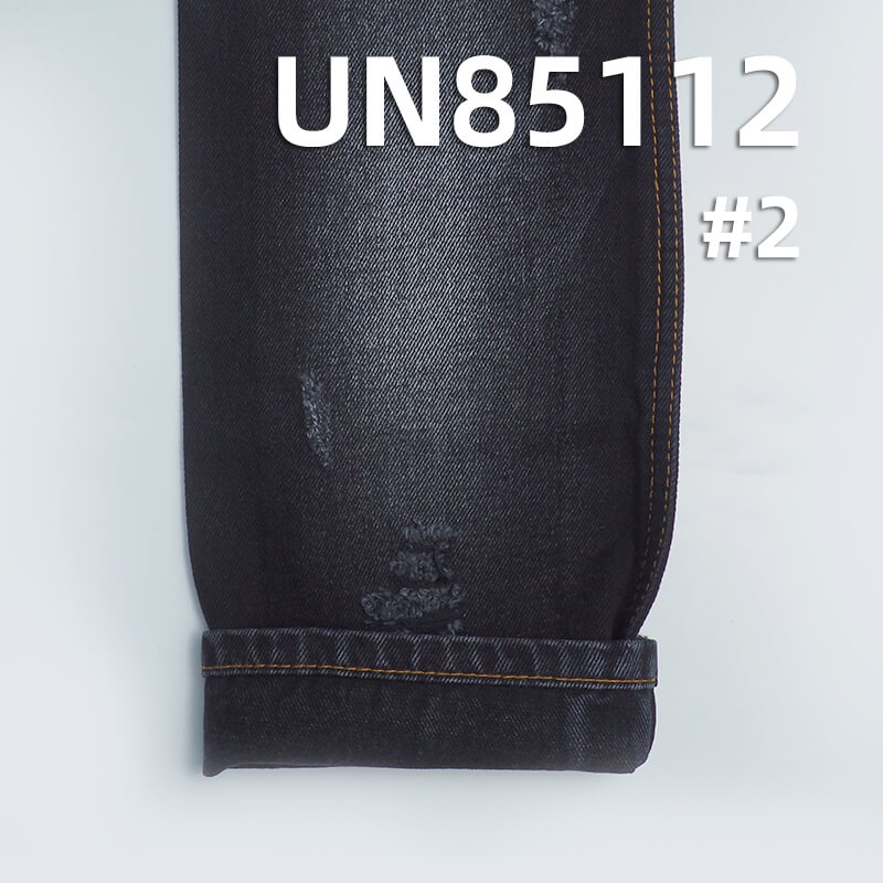 13oz Cotton-Viscose Black Warp and Weft Denim Fabric | 3/1 "Z" Twill Denim | Jeans and Denim Jacket Fabric