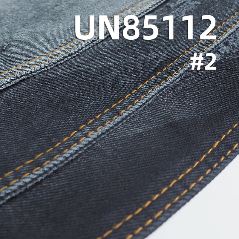 13oz Cotton-Viscose Black Warp and Weft Denim Fabric | 3/1 "Z" Twill Denim | Jeans and Denim Jacket Fabric