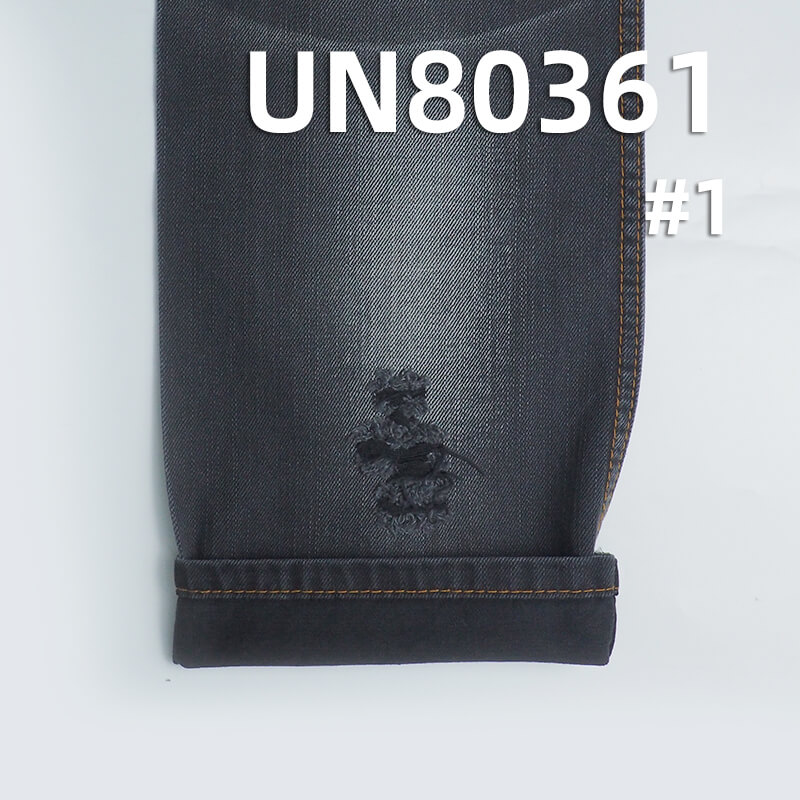 100% Cotton Yarn-Dyed Denim | 9.7 oz Slub Twill Black Face Black Back Denim Fabric | Reactive Black | For Jeans Denim Skirts Casual Jackets