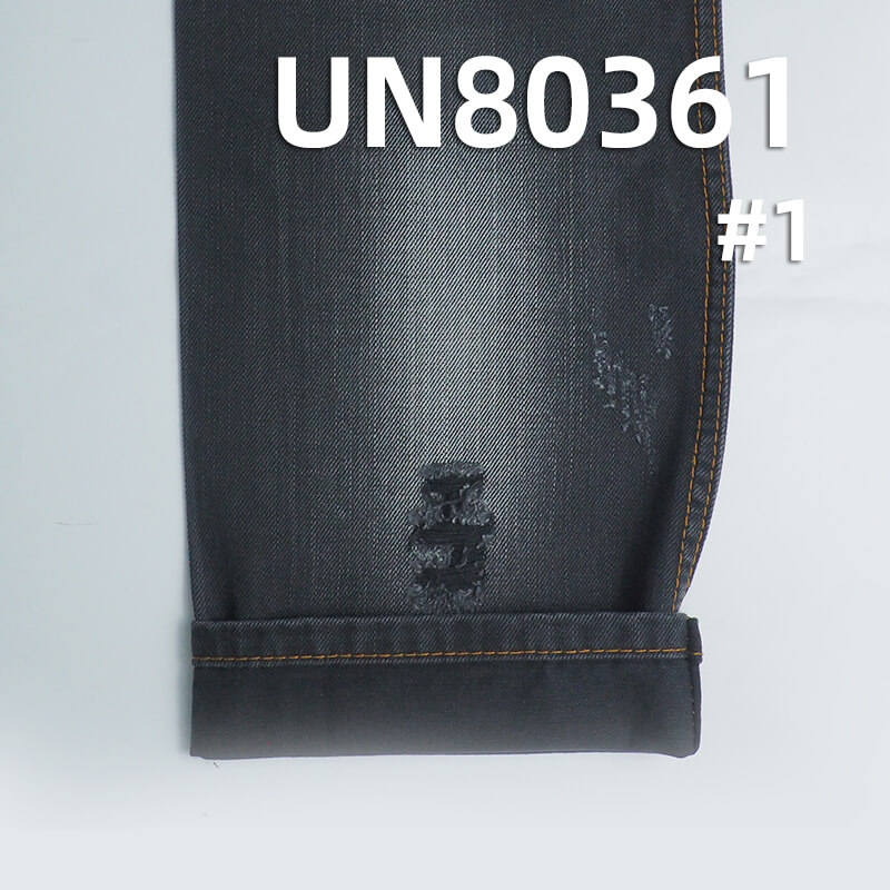 100% Cotton Yarn-Dyed Denim | 9.7 oz Slub Twill Black Face Black Back Denim Fabric | Reactive Black | For Jeans Denim Skirts Casual Jackets