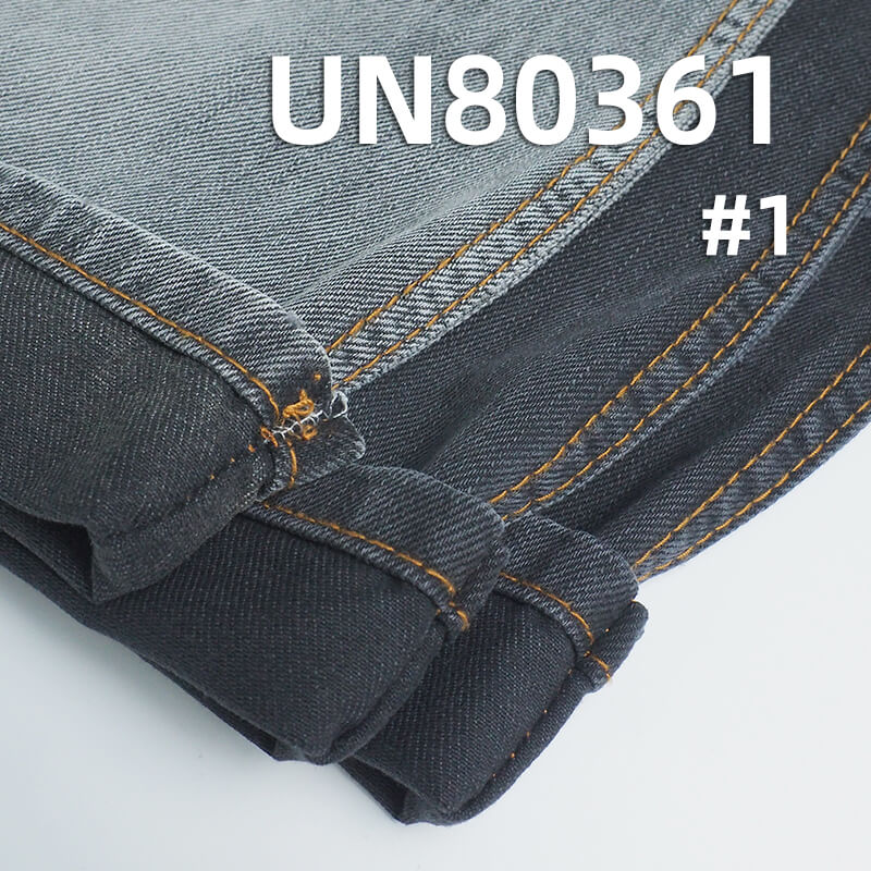 100% Cotton Yarn-Dyed Denim | 9.7 oz Slub Twill Black Face Black Back Denim Fabric | Reactive Black | For Jeans Denim Skirts Casual Jackets