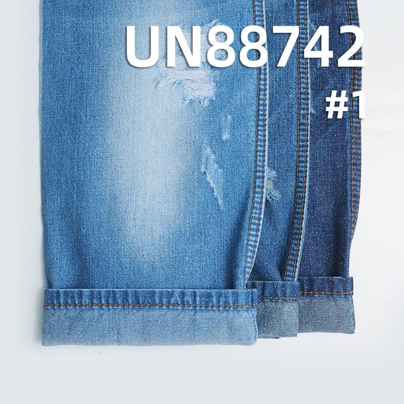 100% Cotton Slub Nep Denim| 9.5oz Pure Cotton Wide Width Denim | Fabric for Spring/Summer Jeans, Shirts