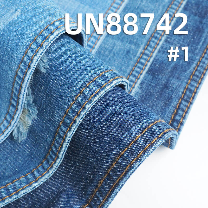 100% Cotton Slub Nep Denim| 9.5oz Pure Cotton Wide Width Denim | Fabric for Spring/Summer Jeans, Shirts