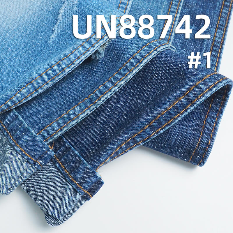 100% Cotton Slub Nep Denim| 9.5oz Pure Cotton Wide Width Denim | Fabric for Spring/Summer Jeans, Shirts