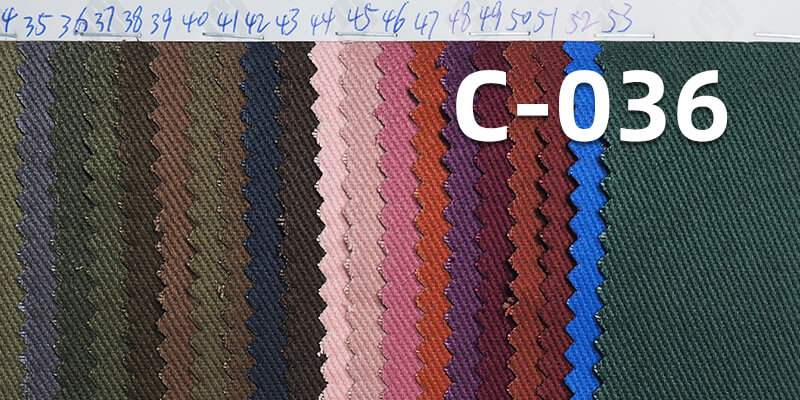 100% Cotton Dyed Fabric | Brushed Twill | 360g/m² Autumn/Winter Dyed Fabric | Pants, Outerwear, Jacket Fabric