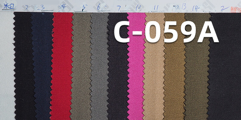 100% Cotton Canvas | 346g/m² Cotton Dyed Fabric | Multi-Color Canvas | Shoes, Hats, Bags, Work Pants, Jackets Material