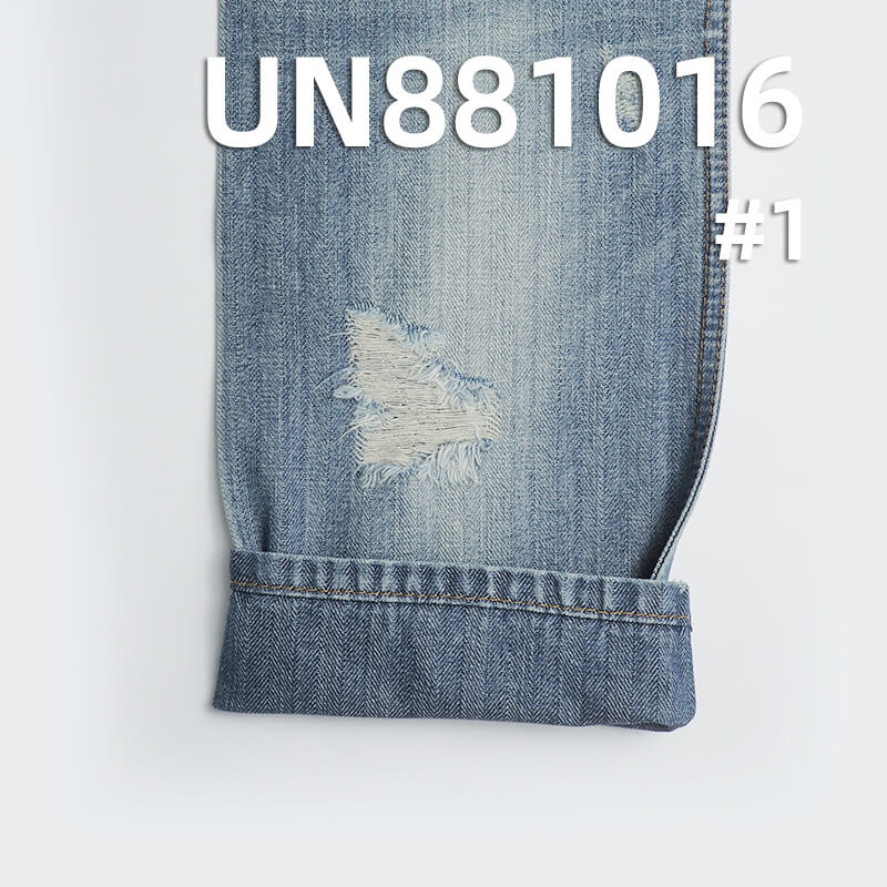 11.5 oz 100% Cotton Warp Slub Denim | Four-Piece Woven Herringbone | Textured Cotton | Yarn-Dyed  | Jeans & Jacket Fabric